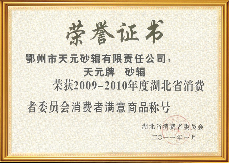 2009-1010消費者滿意商品稱號
